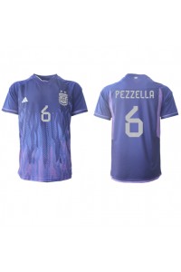 Fotbalové Dres Argentina German Pezzella #6 Venkovní Oblečení MS 2022 Krátký Rukáv